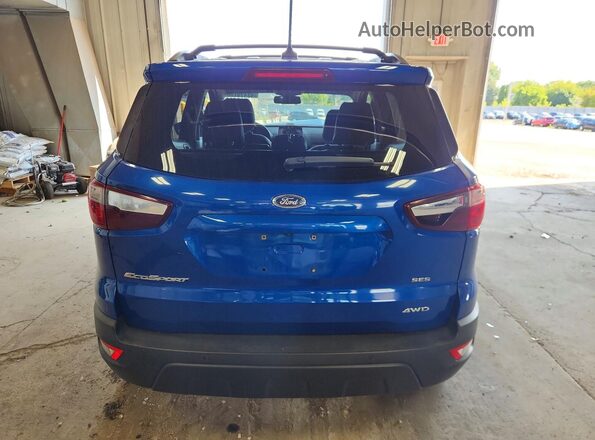 MAJ6P1CL1JC182363 2018 FORD ECOSPORT Синий Вид сзади