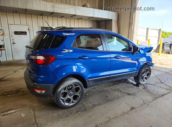 MAJ6P1CL1JC182363 2018 FORD ECOSPORT Синий Задняя правая четверть