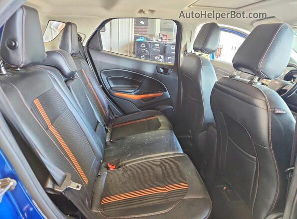 MAJ6P1CL1JC182363 2018 FORD ECOSPORT Синий Вид задней части салона