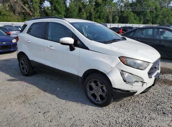 MAJ6P1CL2JC161568 2018 FORD ECOSPORT Белый Передняя правая четверть