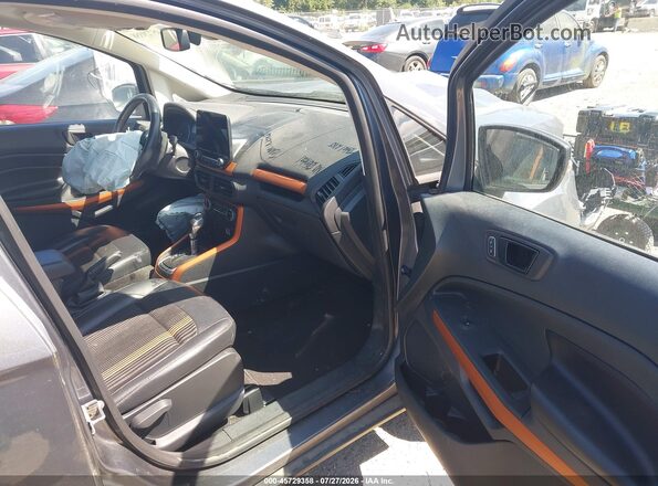 MAJ6P1CL5JC243486 2018 FORD ECOSPORT Gray წინა სალონის ხედი