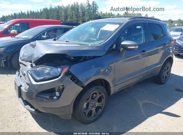MAJ6P1CL5JC243486 2018 FORD ECOSPORT Gray წინა მარცხენა ხედი სამი მეოთხედიდან