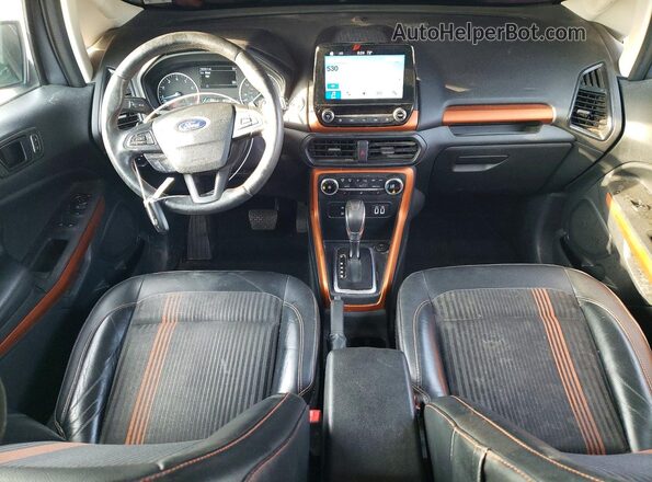 MAJ6P1CL6JC166921 2018 FORD ECOSPORT Gray Widok deski rozdzielczej