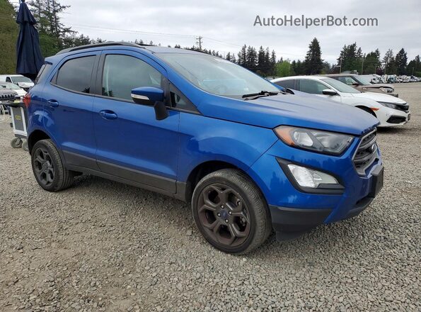 MAJ6P1CL6JC181984 2018 FORD ECOSPORT Blue Передня права чверть