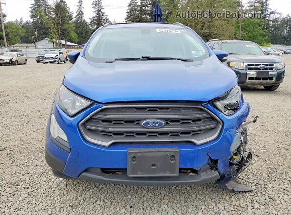 MAJ6P1CL6JC181984 2018 FORD ECOSPORT Blue Вид спереду