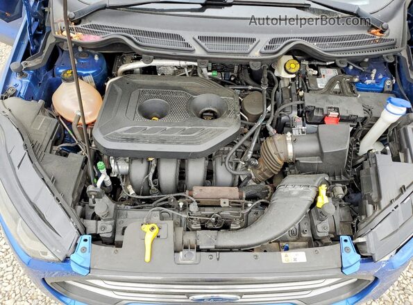 MAJ6P1CL6JC181984 2018 FORD ECOSPORT Blue Вид підкапотного простору