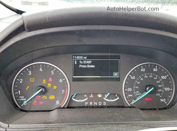MAJ6P1CL6JC181984 2018 FORD ECOSPORT Blue Вид щитка приладів
