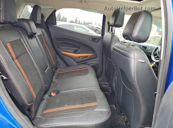 MAJ6P1CL6JC181984 2018 FORD ECOSPORT Blue Вид задньої частини салону
