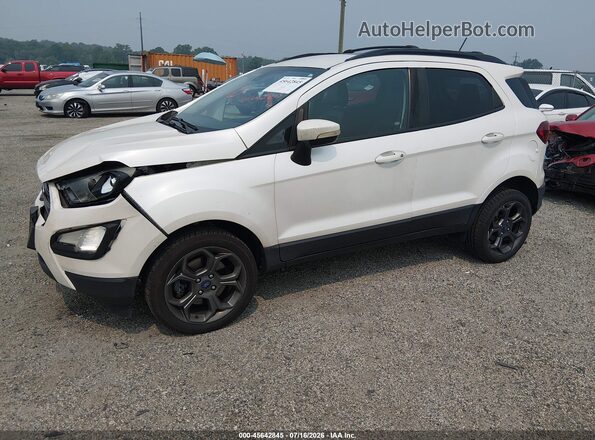 MAJ6P1CL6JC200386 2018 FORD ECOSPORT White წინა მარცხენა ხედი სამი მეოთხედიდან