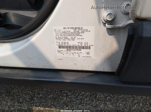 MAJ6P1CL6JC200386 2018 FORD ECOSPORT White ძრავის განყოფილების ხედი
