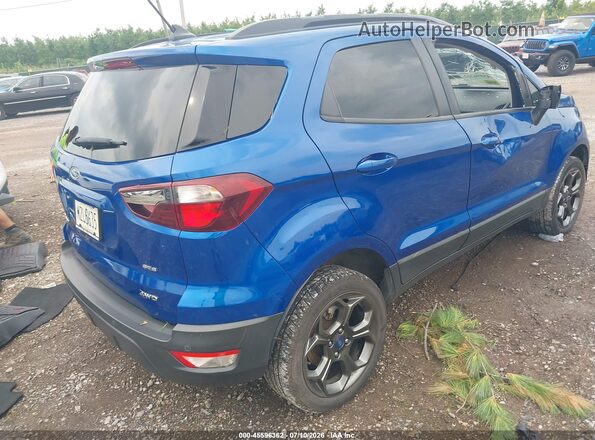 MAJ6P1CL6JC203370 2018 FORD ECOSPORT Blue Rear right