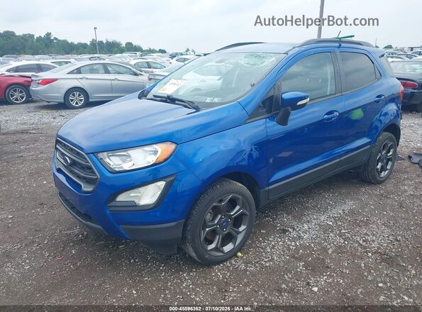 MAJ6P1CL6JC203370 2018 FORD ECOSPORT Blue Front left