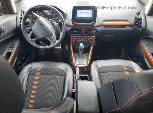 MAJ6P1CL6JC239320 2018 FORD ECOSPORT Burgundy წინა პანელის ხედი