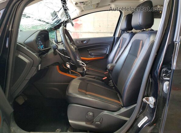 MAJ6P1CL6JC247191 2018 FORD ECOSPORT Black Вид салону спереду