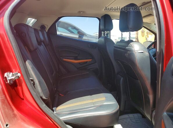 MAJ6P1CL7JC194047 2018 FORD ECOSPORT Red Vista interior trasera