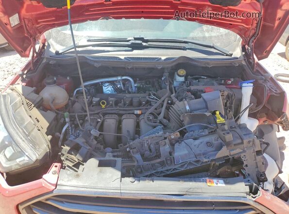 MAJ6P1CL7JC194047 2018 FORD ECOSPORT Red Vista del compartimento del motor