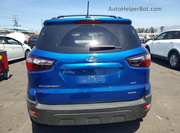 MAJ6P1CL8JC158531 2018 FORD ECOSPORT Blue Widok z tyłu