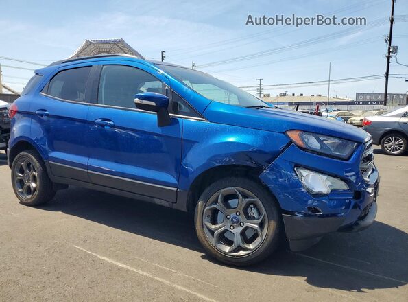 MAJ6P1CL8JC158531 2018 FORD ECOSPORT Blue Przód prawy