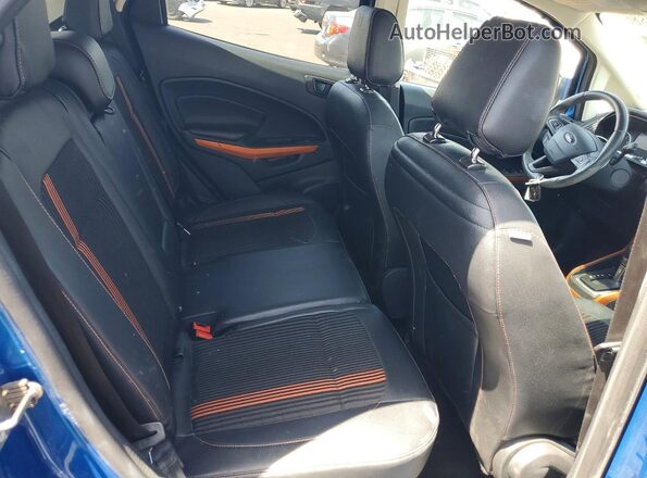 MAJ6P1CL8JC158531 2018 FORD ECOSPORT Blue Widok wnętrza z tyłu