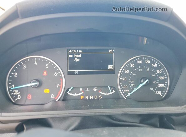 MAJ6P1CL8JC158531 2018 FORD ECOSPORT Blue Widok zestawu wskaźników