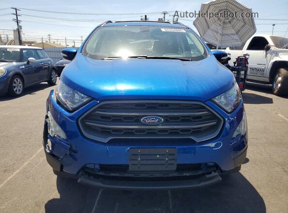 MAJ6P1CL8JC158531 2018 FORD ECOSPORT Blue Widok z przodu