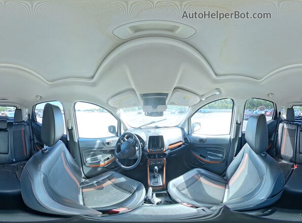 MAJ6P1CL8JC187298 2018 FORD ECOSPORT White Widok naklejki z numerem VIN