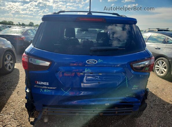 MAJ6P1CL8JC247192 2018 FORD ECOSPORT Blue Հետևի տեսք