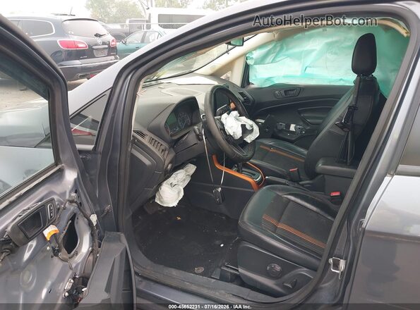 MAJ6P1CL9JC198052 2018 FORD ECOSPORT Gray Widok wnętrza z przodu
