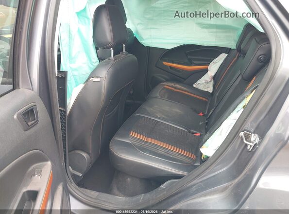 MAJ6P1CL9JC198052 2018 FORD ECOSPORT Gray Widok naklejki z numerem VIN