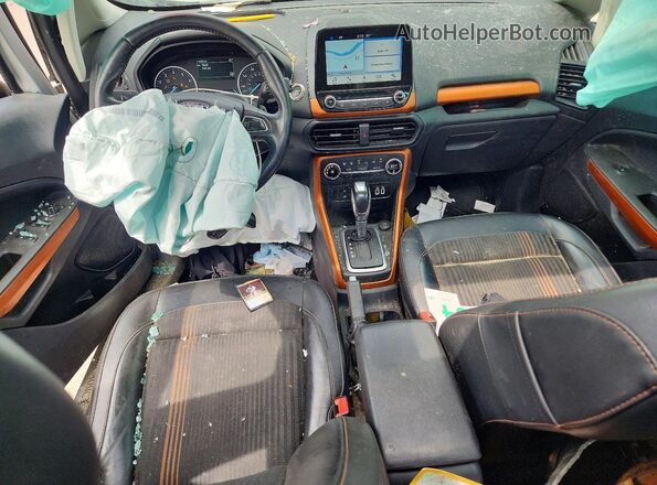 MAJ6P1CL9JC246519 2018 FORD ECOSPORT Silver Dashboard view