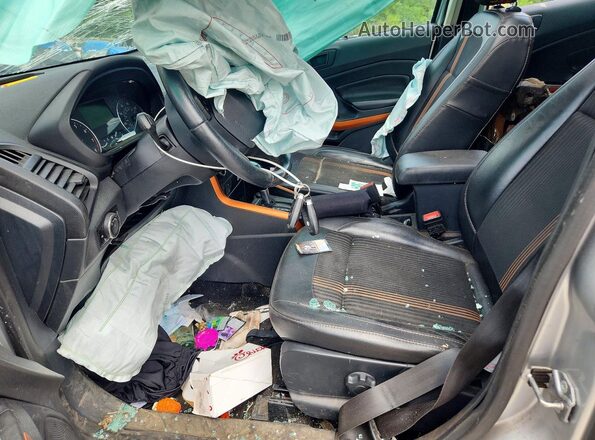 MAJ6P1CL9JC246519 2018 FORD ECOSPORT Silver Front interior view
