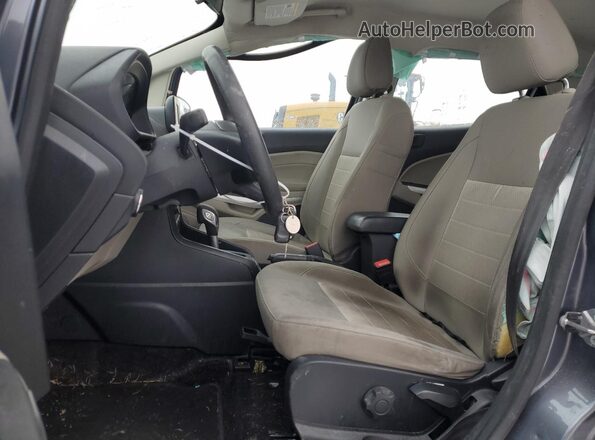 MAJ6P1SL4JC228138 2018 FORD ECOSPORT Gray Front interior view