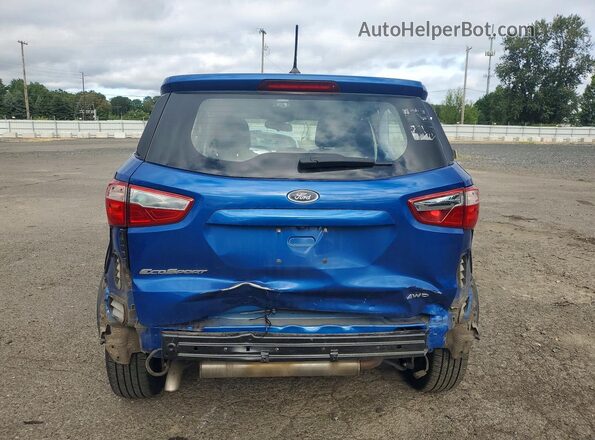 MAJ6P1SL6JC197300 2018 FORD ECOSPORT Blue Rear view