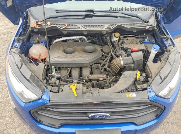 MAJ6P1SL6JC197300 2018 FORD ECOSPORT Blue Rear interior view