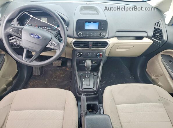MAJ6P1SL6JC197300 2018 FORD ECOSPORT Blue Dashboard view