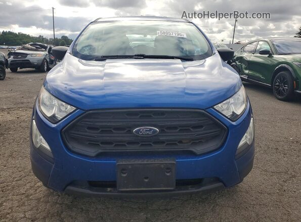 MAJ6P1SL6JC197300 2018 FORD ECOSPORT Blue Front view
