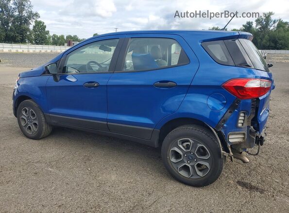 MAJ6P1SL6JC197300 2018 FORD ECOSPORT Blue Rear left