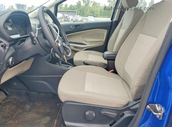 MAJ6P1SL6JC197300 2018 FORD ECOSPORT Blue Front interior view