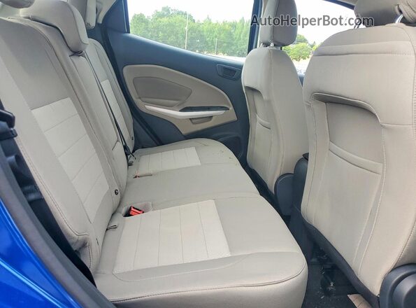 MAJ6P1SL6JC197300 2018 FORD ECOSPORT Blue Rear seats view