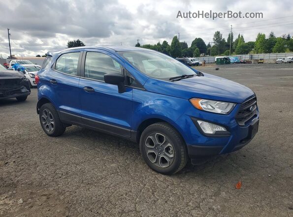 MAJ6P1SL6JC197300 2018 FORD ECOSPORT Blue Front right