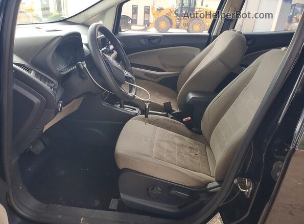 MAJ6P1SL7JC178495 2018 FORD ECOSPORT Black Front interior view