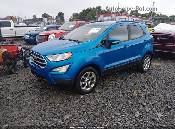 MAJ6P1UL1JC198318 2018 FORD ECOSPORT Blue Vista tres cuartos delantera izquierda