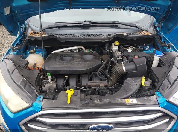 MAJ6P1UL1JC198318 2018 FORD ECOSPORT Blue Vista trasera