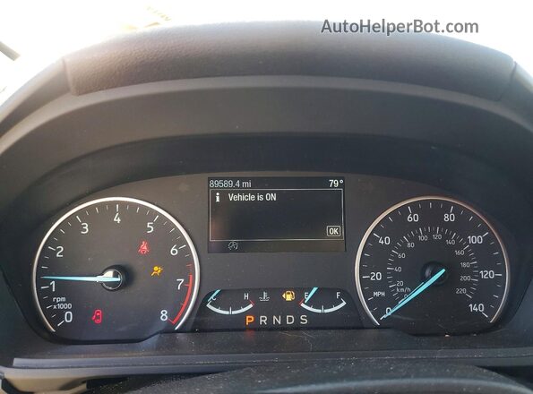 MAJ6P1UL2JC220309 2018 FORD ECOSPORT Белый Вид щитка приборов
