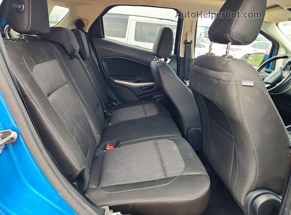 MAJ6P1UL2JC238664 2018 FORD ECOSPORT Blue Rear seats view