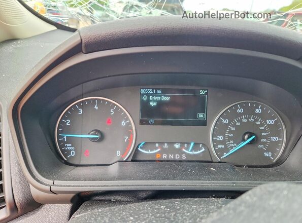 MAJ6P1UL2JC238664 2018 FORD ECOSPORT Blue Instrument cluster view
