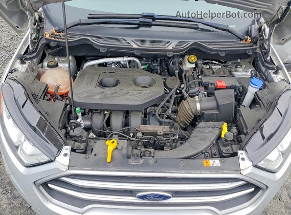 MAJ6P1UL3JC172075 2018 FORD ECOSPORT Silver Vista del compartimento del motor