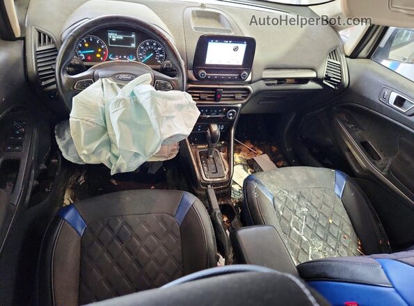 MAJ6P1UL3JC172495 2018 FORD ECOSPORT Серебряный Вид панели приборов