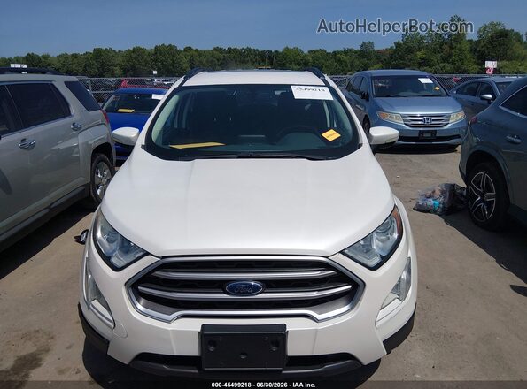 MAJ6P1UL3JC199406 2018 FORD ECOSPORT White Widok zestawu wskaźników