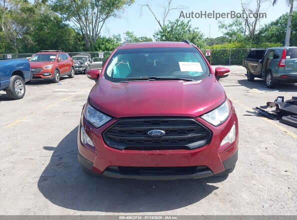 MAJ6P1UL4JC183859 2018 FORD ECOSPORT Red Widok zestawu wskaźników